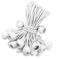 Tarp Bungee Balls Safety Bungee Ball Cords 50 Packs 4 Inch White Heavy-Duty And Versatile Tarp Tie-Down จัดระเบียบและปลอดภัยสำหรับ