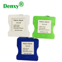 Denxy คุณภาพสูง3กล่องวัสดุแถบเมทริกซ์ทันตกรรมสแตนเลส567มม. แถบเมทริกซ์ฟื้นฟูฟิล์มทันตกรรม