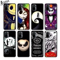 Christmas Jack Skeleton Case For Xiaomi Redmi Note 11 10 10S 9T 9 9Pro Max 8T 8Pro 7 6 5 Pro 4X Soft TPU Black Phone Cover Coque Phone Cases