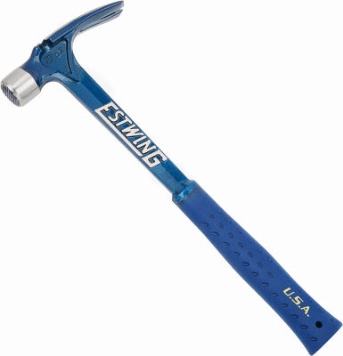 ESTWING Ultra Series Hammer - 19 oz Rip Claw Framer with Milled Face &amp; Shock Reduction Grip - E6-19SM 540g (19oz)