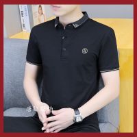 Lapel Polo shirts men 2023 summer new men leisure business 95 han edition render unlined upper garment of cotton short sleeve T-shirt --ntx230801✧❉