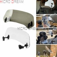 Motorcycle Risen Adjustable Windscreen Visor Kit Windshield Spoiler Air Deflectors for Suzuki M109R Honda XL700 Yamaha Scooter