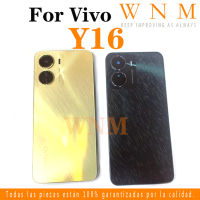 Y16ปลอกหุ้มสำหรับ Vivo ฝาหลังปิดโทรศัพท์ด้านหลังพร้อมกรอบเลนส์และโลโก้ฝาครอบหลังกระจกแบตเตอรี่อะไหล่เปลี่ยนเคสประตูด้านหลัง