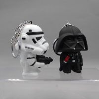 ดิสนีย์น่ารัก3D Star WarsพวงกุญแจPVCอะนิเมะKey Darth Vader Yoda Key Chainเด็กการ์ตูนTrinketของขวัญ