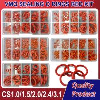 CS 1/1.5/2.0/2.4/3.1 silikon O cincin pencuci segel merah VMQ o-ring gasket pipa tahan minyak peralatan Oring suhu tinggi