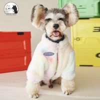 ❃▫ สุนัขลงฤดูใบไม้ร่วงฤดูหนาว Thicken Warm Gradient สุนัข Parkas Schnauzer Teddy Hiromi French Fighting Dog Jacket เสื้อผ้าสัตว์เลี้ยง