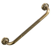 Antique Grab Bar Wall Mount Brass Vintage Bathroom Tub Toilet Handrail Strong Shower Safety Support Handle Bathroom Towel Rack