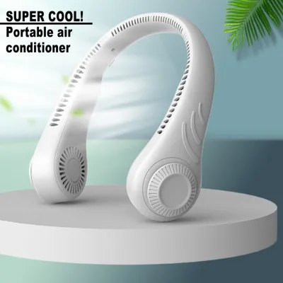 Xiaomi Hanging Neck Fan For 2022 Portable Cooling Leafless 360 Degree Neckband 78 Surround Air Outlets 4000Mah USB Rechargeable