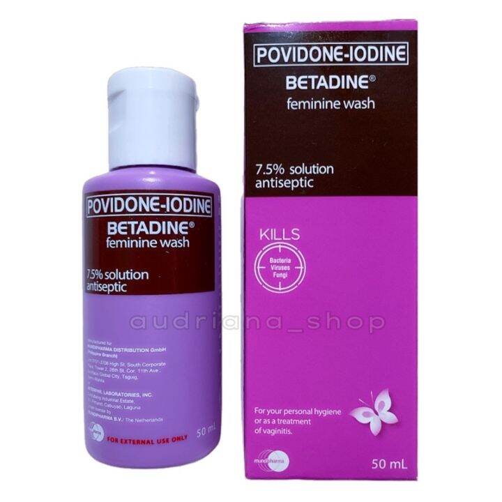 25ml 50ml 100ml BETADINE feminine wash POVIDONEIODINE Lazada PH