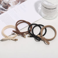 Simple Hair Ring High Elastic Milk Tea Color Hair Accessories Versatile Solid Color Head Rope Net Red INS Hair Rope Headwear