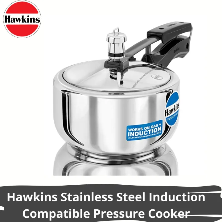 Hawkins Stainless Steel Induction Compatible Pressure Cooker, 2 Litre