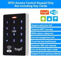 (ในสต็อก) WiFi Tuya การควบคุมการเข้าถึงประตูปุ่มกด IP68กันน้ำ RFID แป้นพิมพ์ควบคุมอ่านสัมผัสเปิดประตู APP ระยะไกลปลดล็อค WG2634 **