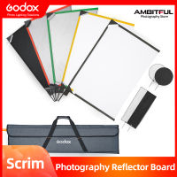 Godox 5-in-1 23.6inch x 35.4inch 17.7inch x 23.6inch Sun Scrim/ Reflector Board For Photography ชุดกรอบอลูมิเนียมสำหรับถ่ายภาพ