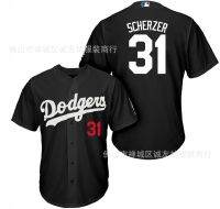 ✾◙♀ Dodgers 31 Black Fan Scherzer Embroidered Baseball Jersey MLB baseball Jersey