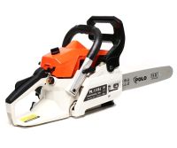 POLO เลื่อยยนต์ เลื่อยไม้ Chainsaw เลื่อยโซ่ยนต์ 2 จังหวะ กำลัง 0.92 HP รุ่น PL-115i สีส้ม ตัดแต่งกิ่งไม้ ใบเลื่อยมีความคมสูง