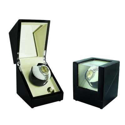 TPA Watch Winder กล่องหมุนนาฬิกา ออโตเมติก แบบอโตเมติก 1 เรือน สีดำ/สีครีม  รายละเอียดของสินค้า Watch Winder กล่องหมุนนาฬิกา ออโตเมติก แบบอโตเมติก 1 เรือน สีดำ/สีครีม