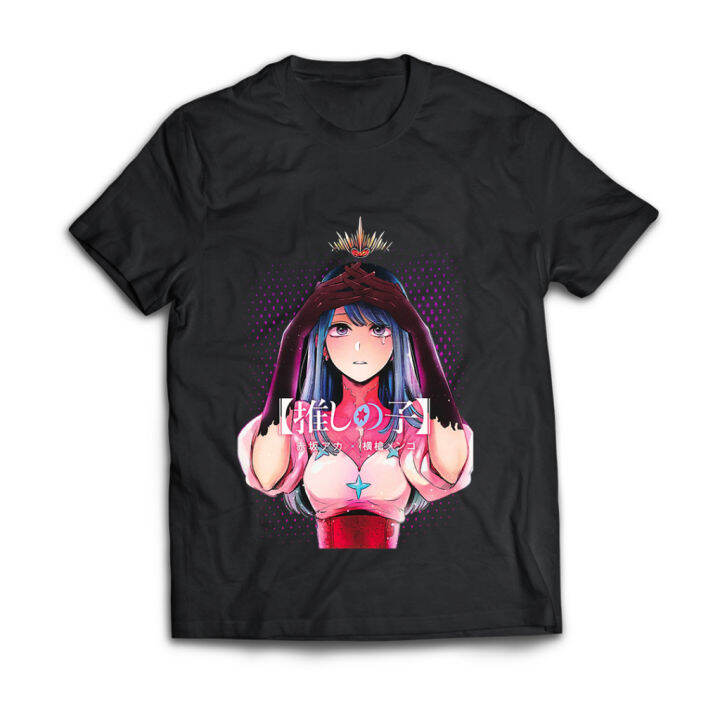 new-oshi-no-ko-anime-tshirt-short-sleeve-top-cosplay-ai-hoshino-ruby-hoshino-harajuku-shirt-fashion-casual-plus-size-tee-เสื้อยืดลำลองฤดูร้อน-s-5xl