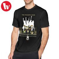 Status Quo T Shirt The Frantic Four T-Shirt Men Print 100 Cotton T Shirts Wholesale Oversized Casual Music Tee Shirt Plus Size