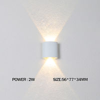 LED Wall Lamp Outdoor IP65Waterproof Garden Light Aluminum 12W 10W 8W 6W 4W 2W RGB Modern Nordic Indoor Wall Sconce Lamp 85-265V