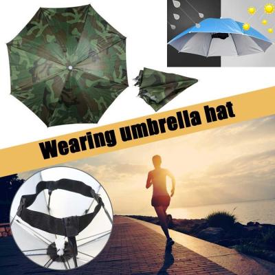 69cm Umbrella Hat Sunshade Rainproof Fishing Hat Outdoors O1Q3
