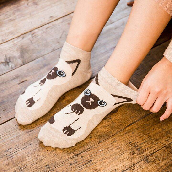 kawaii-women-short-socks-funny-cute-cartoon-animal-cat-dog-fox-panda-rait-high-quality-cotton-harajuku-casual-ankle-socks-sox