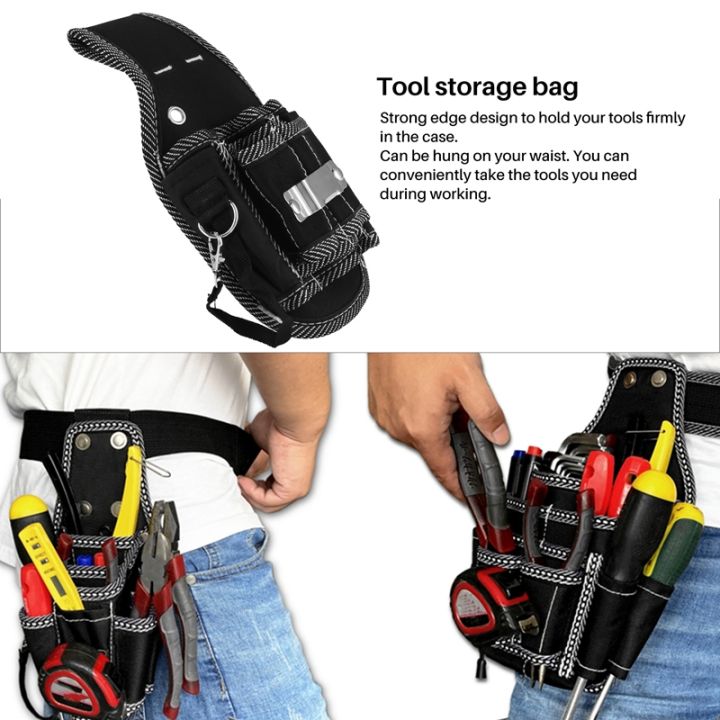 9-in-1-screwdriver-utility-kit-holder-top-quality-600d-nylon-fabric-tool-bag-electrician-waist-pocket-tool-belt-pouch-bag