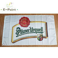 Pilsner Urquell เบียร์ธง3ft * 5ft (90*150เซนติเมตร) ขนาดตกแต่งคริสต์มาสสำหรับบ้านธงแบนเนอร์ในร่มกลางแจ้งตกแต่ง BER39