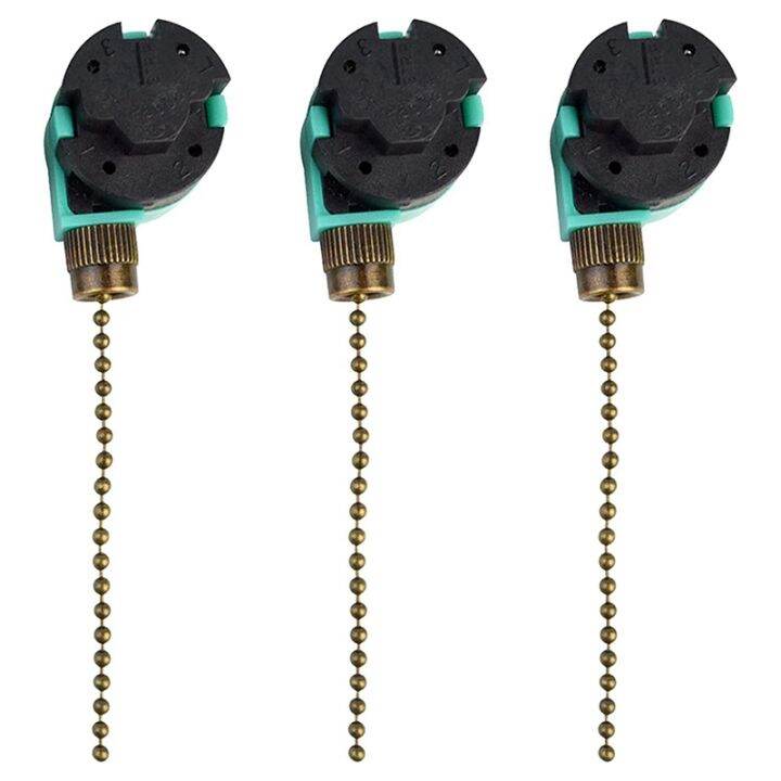 9 Pack Ceiling Fan Switch 3 Speed 4 Wire Zing Ear ZE268S6 Fan Pull