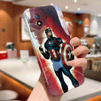 Hpcase สำหรับ Vivo Y02A Y02T Allinclusive กรณีโทรศัพท์ฟิล์มการ์ตูนกัปตันอเมริกาไอรอนแมนสไปเดอร์แมนการออกแบบอัศวินจันทราเปลือกแข็งคลุมทั้งหมดกล้องเคสป้องกันทนแรงกระแทก