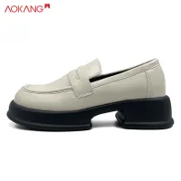 AOKANG Korean version of casual small leather shoes women