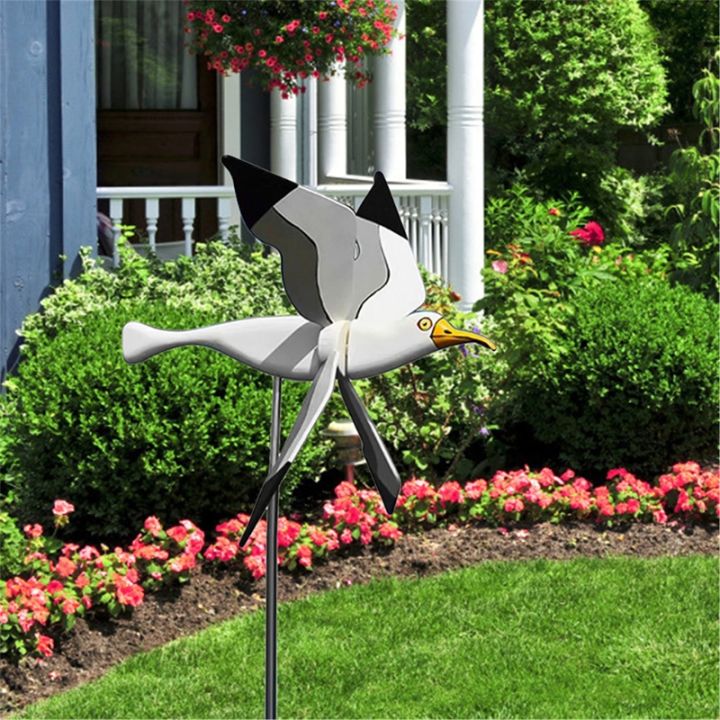 asuka-series-seagulls-whirligig-windmill-garden-stake-flying-bird-wind-spinner