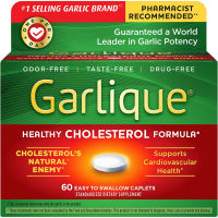 Garlique Garlic Extract Healthy Cholesterol Formula 60 Caplets