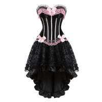 Set Skirt Dress Corset Women