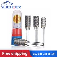 UCHEER 1pc/set 6mm typeA/D Rotary Burr Carbide material Metal Grinding Carving Head Router Bit for wood glass plastic