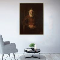 Citon《Portrait of an Jewish old man》Rembrandt Canvas Oil Painting Famous Artwork Picture Wall Background Decor Home Decoration