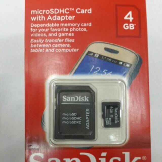 Sandisk Micro Sd Memory Card 4gb Lazada Ph 6544