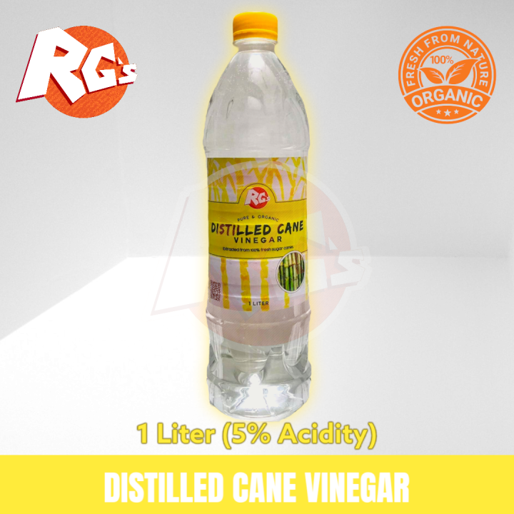 RG's DISTILLED CANE VINEGAR (White Vinegar) 1L Lazada PH
