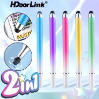Hdoorlink 2 In 1 ปากกาสไตลัส สําหรับโทรศัพท์มือถือ แท็บเล็ต ทัชสกรีน ดินสอ สําหรับ Ip-hone สากล โทรศัพท์ วาดภาพ หน้าจอ