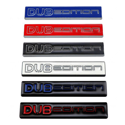 3D โลหะรถ DUB EDITION โลโก้ด้านหลังด้านหน้า Grille Decals ป้ายสัญลักษณ์สติกเกอร์สำหรับ VW Passat Polo Golf GTI Touran Tiguan