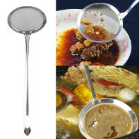 25CM Long Handle Stainless Steel Colander Filter Oil Spoon Fine Mesh Colander Sifter Sieve Kitchen Vegetable Strainer Clip Colanders Food Strainers