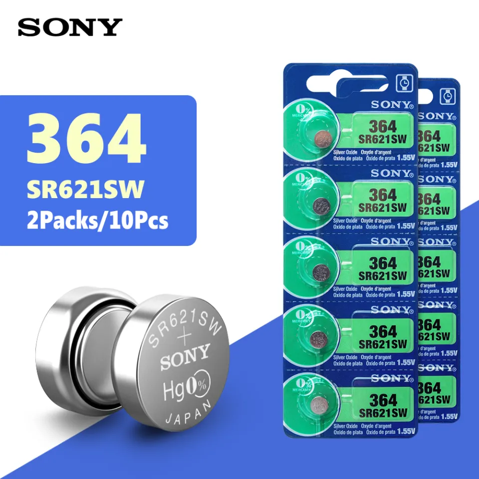 5 NEW SONY 364 SR621SW SR621 V364 LR621 SR60 Watch Battery