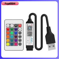 FUYE83644 USB 5V ตัวควบคุมบลูทูธ RGB แอปควบคุมเพลง รีโมทคอนโทรล RF ตัวควบคุมแถบไฟเพลง LED ของใหม่ ปรับความสว่างได้ ไฟหรี่แสง สำหรับไฟเทป RGB