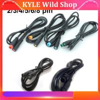 KYLE Wild Shop 1M Speed Sensor male to female M/F Extension connector Cable M8 2 3 4 5 6 Pin Electric Bicycle Waterproof for Ebike Copper Wire