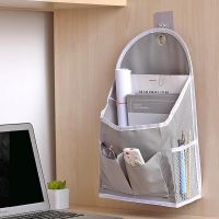 【YF】 Behind Door Organizer Cotton Linen Storage Bag Hanging Shelf Household Bedroom Pouch With Hooks