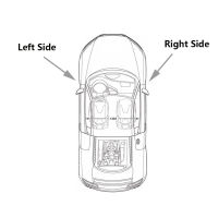 ประตูรถด้านหลังดูกระจกฝาครอบสำหรับ Mazda 2 Demio 2002-2007 3 BK 2003-2009 6 GG 2003 -2008