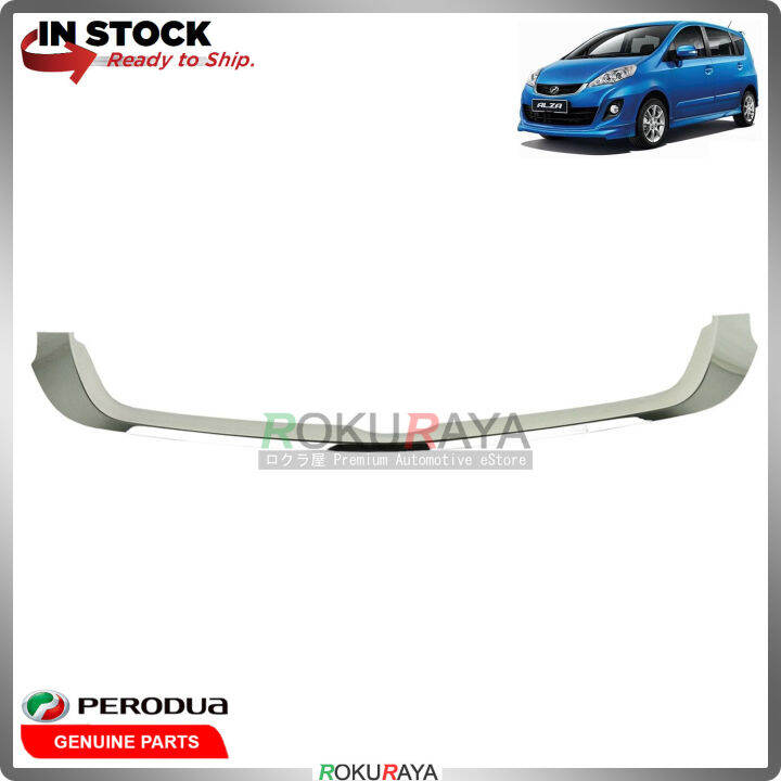 Perodua Alza 2014 Front Bumper Top Grill Grille Sarong Chrome Garnish Moulding Lazada