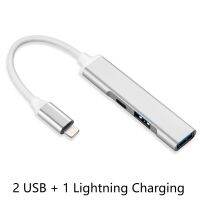 ฮับอลูมิเนียมแบบ3 In 1เหมาะสำหรับ Apple 11Pro Max/Ipad Air,อะแดปเตอร์กล้องถ่ายภาพ USB OTG,ชาร์จ,คีย์บอร์ด,เมาส์,แฟลชไดร์ฟ,Ios13