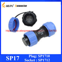 Original Weipu SP17 Connector 2 3 4 5 7 9 10 Pin Docking หญิงชายปลั๊กด้านหน้า Mount Socket Dust Cap SP1710 &amp; SP1712