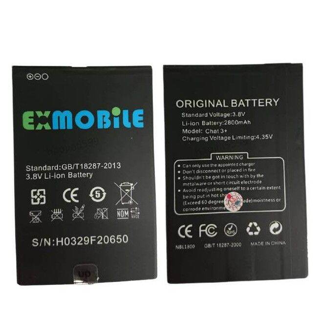 Original Battery Ex Mobile Chat 3 Ex Mobile Chat 4 Exmobile Chat 5 High Quality Battery Lazada