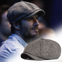 Winter Thick Warm Newsboy Caps Men Soft Octagonal Hat For Male Detective Hats R Driver Flat Caps2023